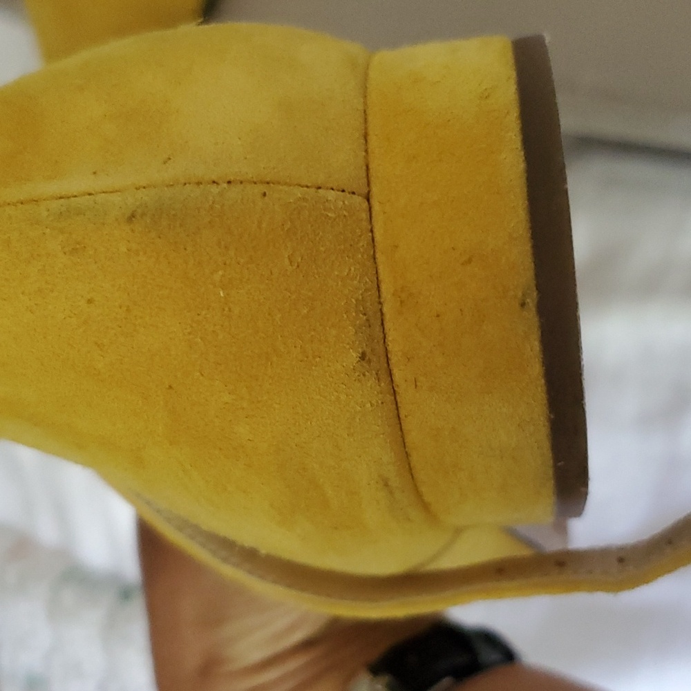 Franco Sarto yellow flat shoe sz 9M - Picture 5 of 9